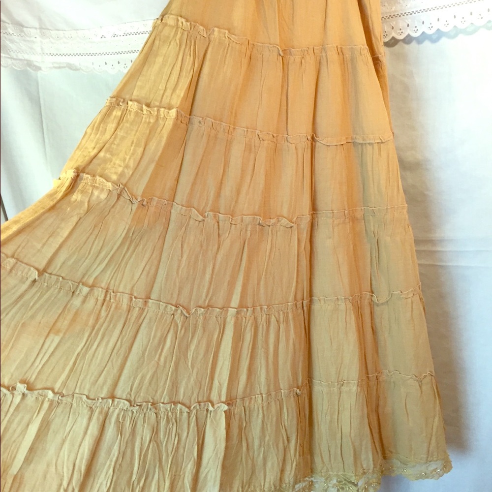 Full length flowing skirt